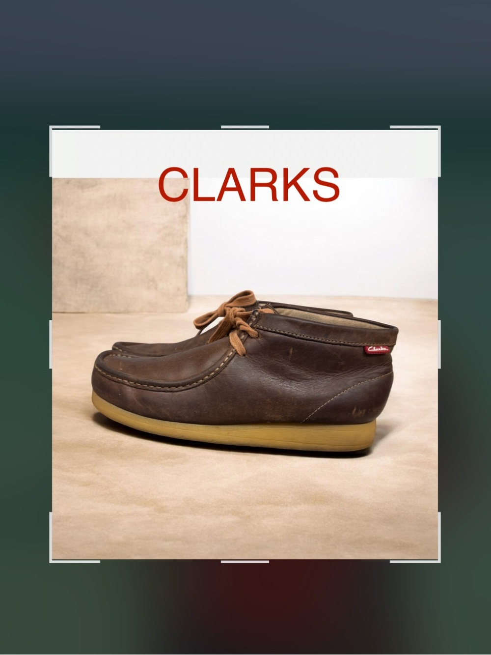 CLARKS Wallaston wallaby dress boots men’s shoes size 8.5 8 1/2